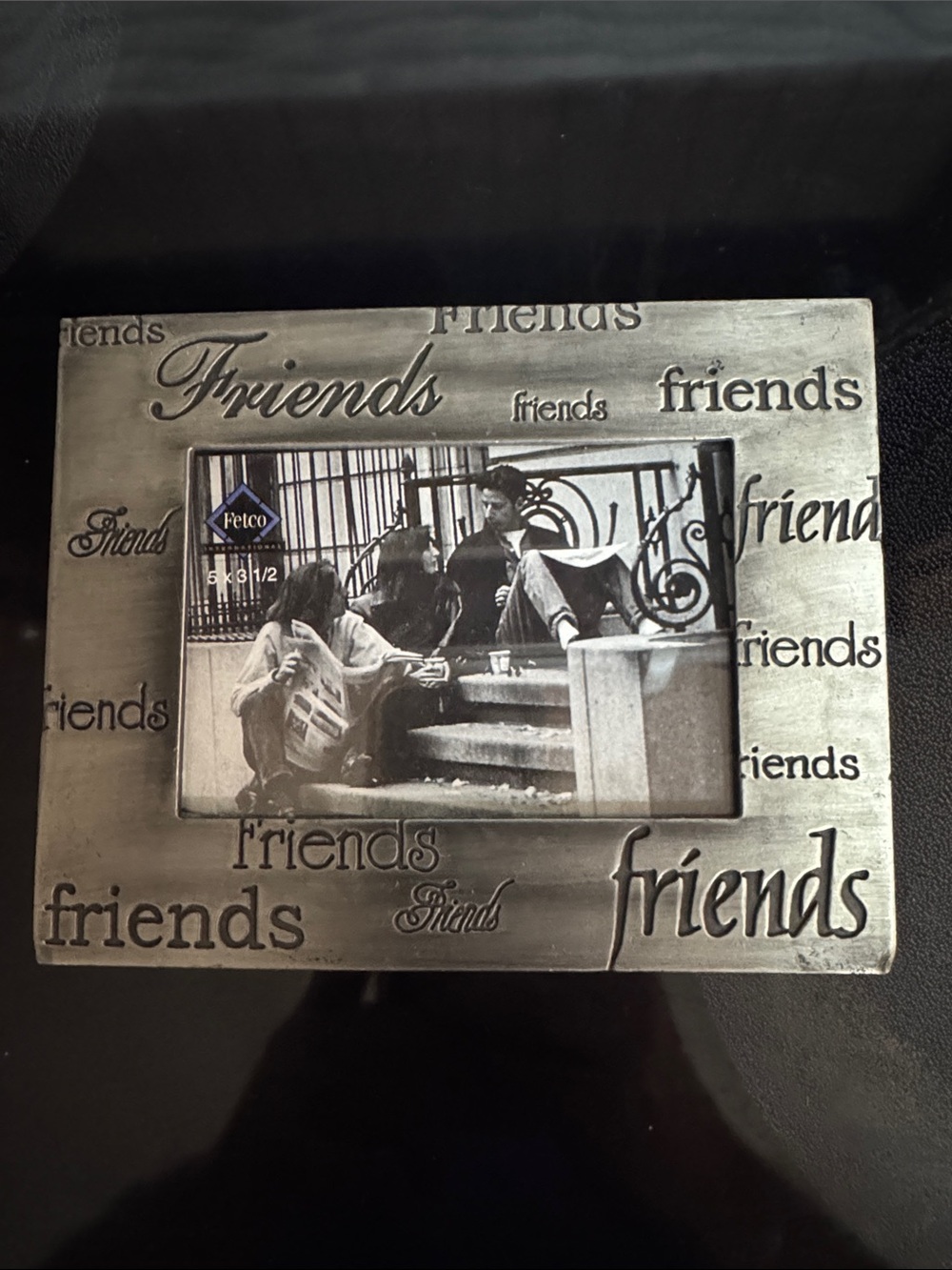 Fetco Silver "Friends" Embossed Picture Frame